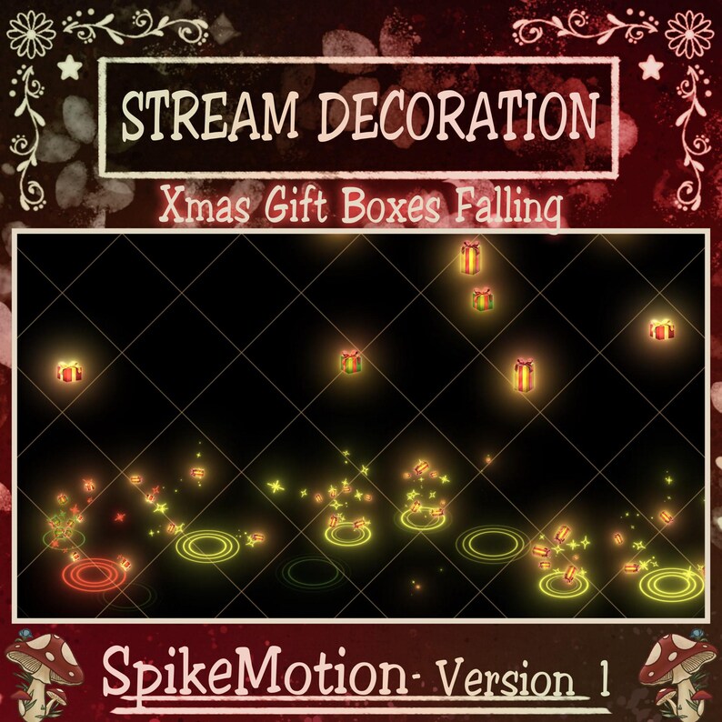 Box Fall Animation 2 Animated Dreamy Santas Christmas Gift Boxes Fall Twitch Decoration ...