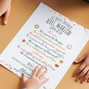 AESH Gold Thank You Gift - End of School Year Support Editable Text Poster and Printable Thank You Card - Canva Template