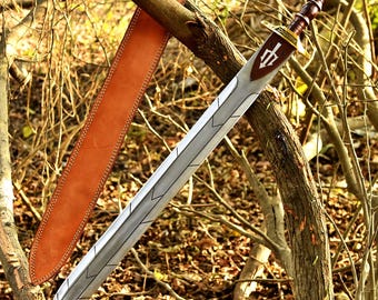 Handmade Riptide Sword: Percy Jackson&#39;s Anaklusmos Replica - 30 Inch