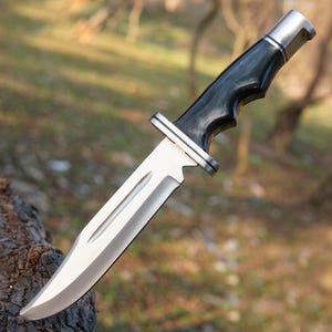 Scream Replica Knife Bloody Ghostface Replica Buck 120 Hunting Knife movie Replica Horror Movie prop real Blade Gift for him