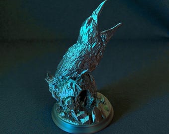Raven Crow Dice Tower – 3D Printed Gothic D&D/Board Game Accessory