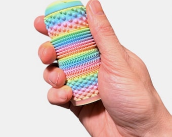 YOWCHIES Gen2 ROTATING - Textured Pain Stim Squeeze Fidget Toy for ADHD and Neurodivergent Stimming