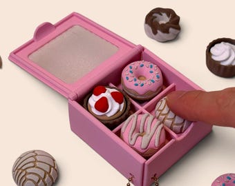 Make Your Own Bakery Box Fidget Clicker - 3D Printed Mini Food Desk Toy