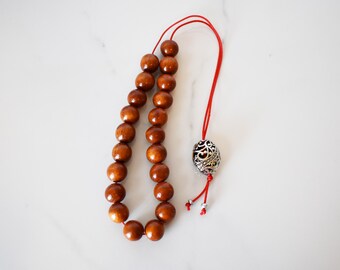 Komboloi Worry Beads: Red Cord, Focus & Stress Relief