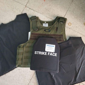 Full Ballistic Vest Level 4 AP Shield Germany Vest with Latest British Army Virtus Soft Kevlar, Includes Level 4 AP Plates NEW (Israel) Made