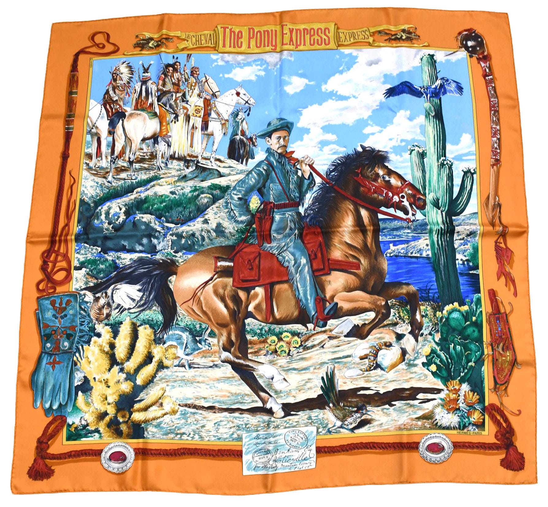 カ*ネ様 本物保証HERMES カレ90 The Pony Express スカ il_fullxfull.7718463683_9th4.jpg