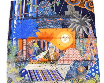 Vintage Hermes Scarf Tuiga by Dominik Jarlegant, Authentic Hermès