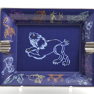 Hermes Zodiac Sign Leo Change tray star constellation porcelain Ashtray plate