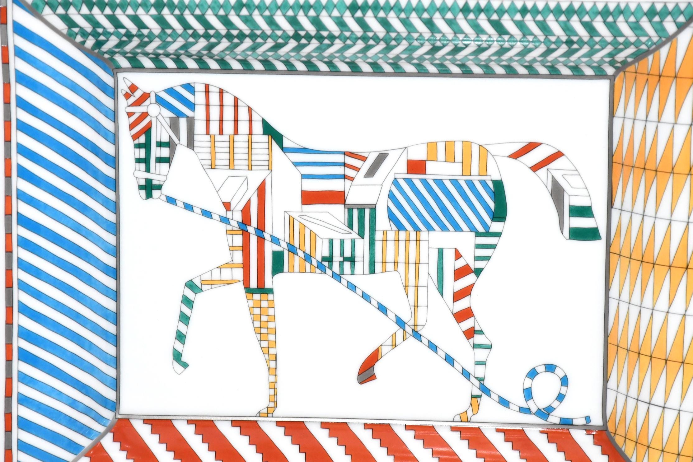 Tasse Hermès Promenade Au Faubourg – Série Limitée, Cheval, Porcelaine 10 Oz