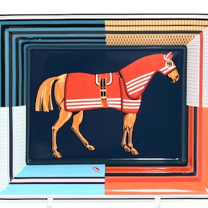 Hermes Rocabar a Cheval Change tray porcelain Ashtray horse plate tableware
