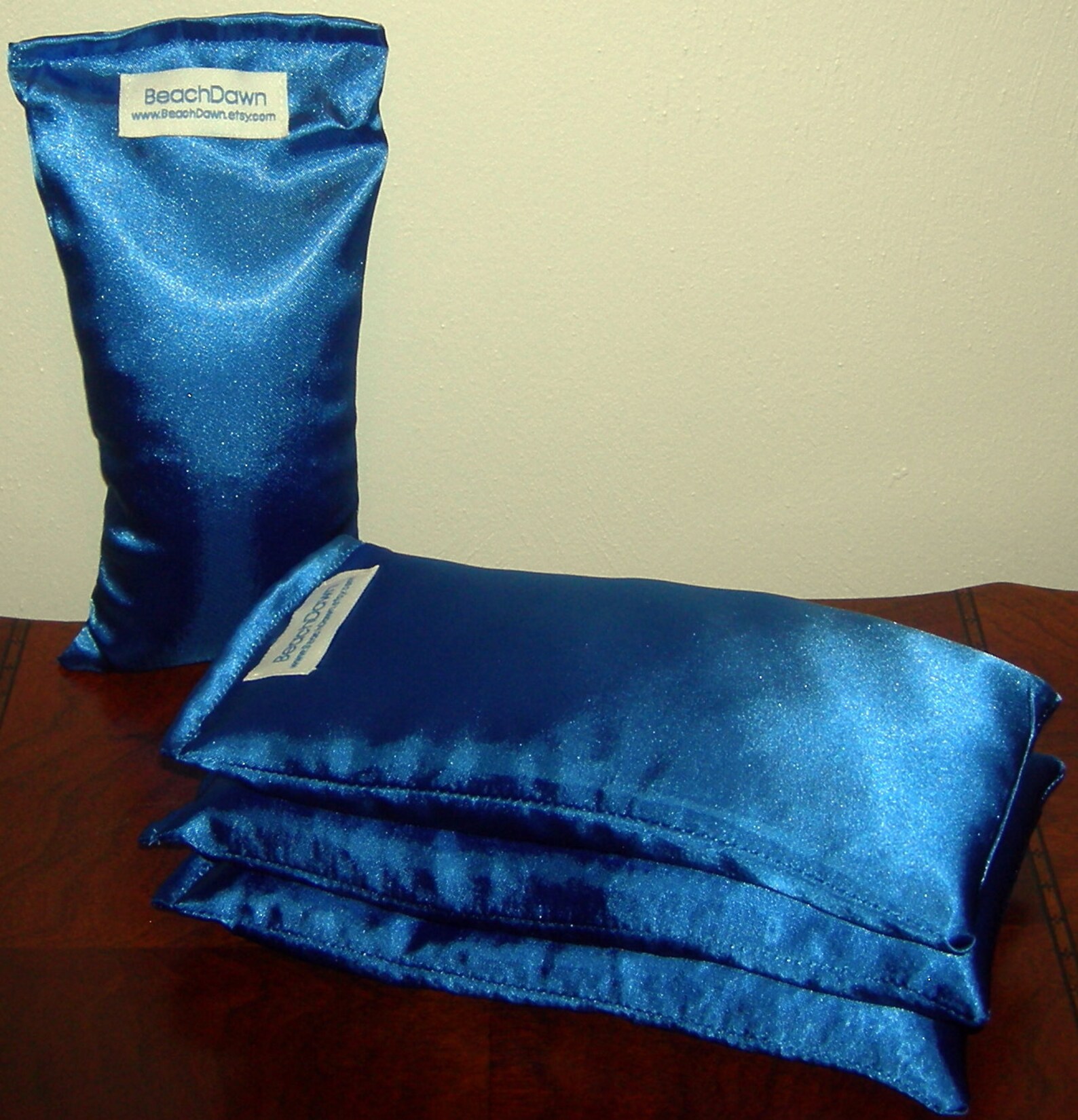 Lavender Aromatherapy Eye Pillow in Blue Satin and New York Etsy