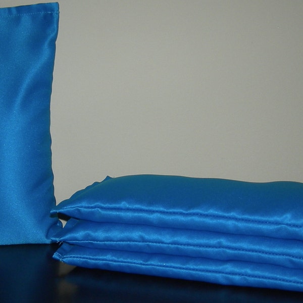 Lavender or Balsam Fir Aromatherapy or Unscented Eye Pillow in Turquoise Satin