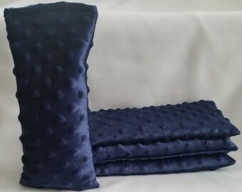 Lavender or Balsam Fir Aromatherapy or Unscented Eye Pillow in Medieval Blue Soft Minky Fleece