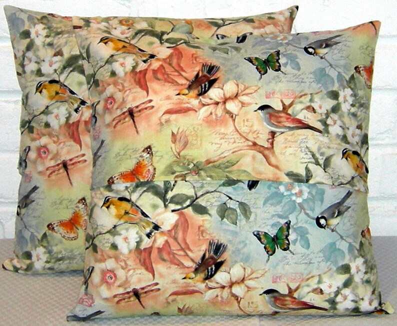 Birds Of A Feather Pillow Cover Etsy
