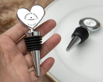 Personlig förlovningspropp, förlovningspresent, bröllopspresent, julklapp till nygifta, anpassad metallpropp för honom och henne