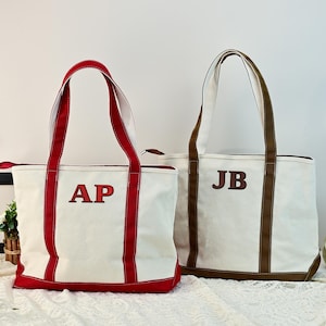 Custom Name Canvas Tote Bag, Initial Tote Bag, Embroidered Name Tote Bag, Shopping Bag, Bridesmaid Gift Bag, Personalized Birthday Gifts