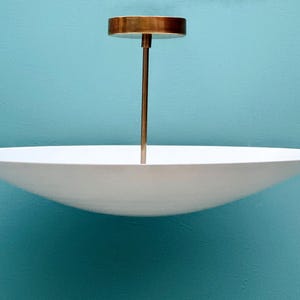 Brass Mid Century Sputnik Chandelier: Elegant Flush Mount Light