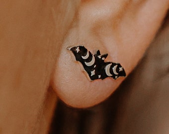 Silver Bat earrings