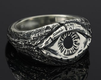 Eye Sterling Silver Statement Ring