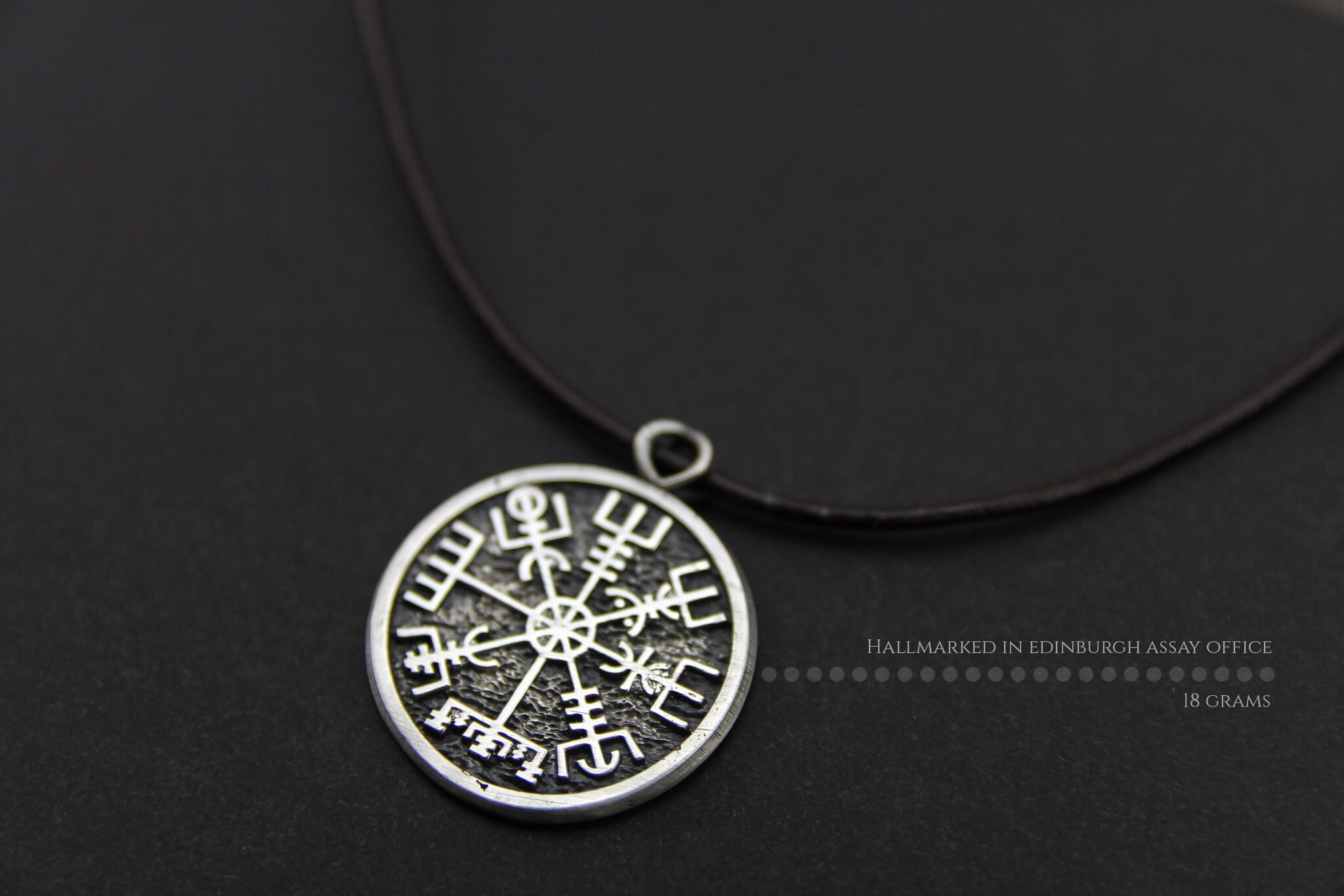 Embroidered Viking Vegvisir Compass Patch With Hook & Loop Backing For DIY