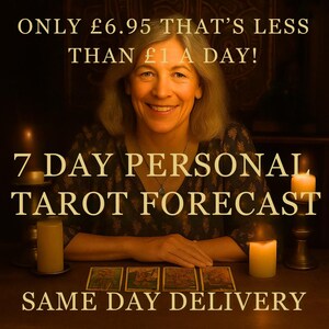 Prévisions de tarot personnelles sur 7 jours le même jour, lecture de conseils quotidienne, clarté et orientation, analyse PDF intuitive