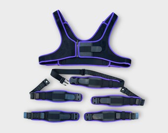 thumbnail interactive-video image 1 of SlimeVR Full Body Tracking FBT Set – 7 Trackers, USB 3.0, VRChat Ready, DIY 1 of 4
