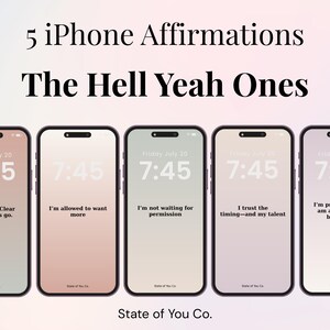 5 Hell Yeah!-bakgrunder med bekräftelse | Låsskärmar för iPhone och iPad