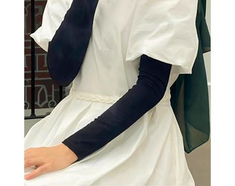 Muslim Hijab Sleeves, UV Protection Arm Warmers, Black Sleeves for Arm, Breathable Tattoo Cover up, Hijab Hand Sleeve, Arm Cover Sleeve