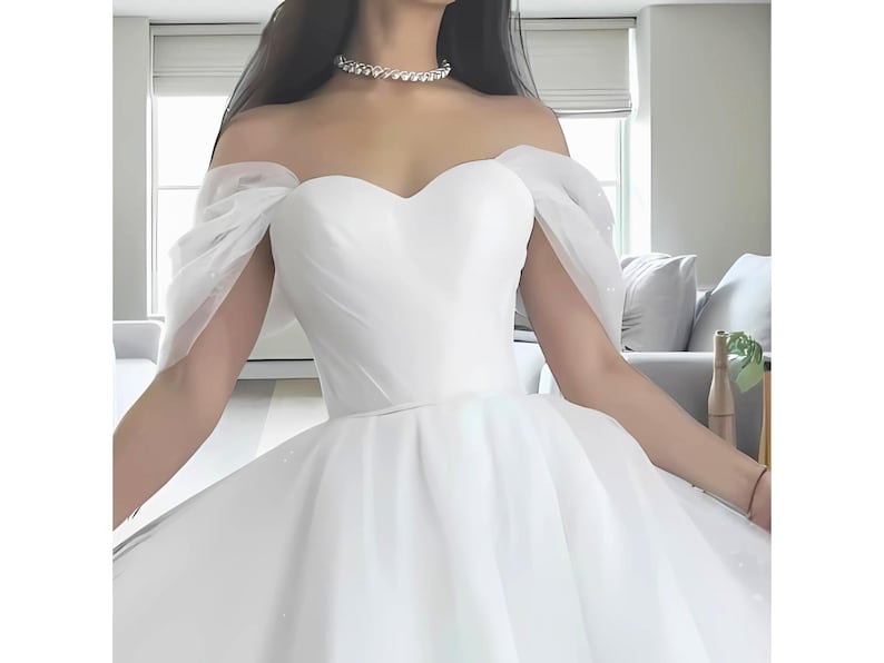 Removable Sleeves, Detachable Wedding Dress Straps, Wedding Sleeves Tulle, Bridal Sleeves, Off-shoulder Sleeves, Gift for Bride