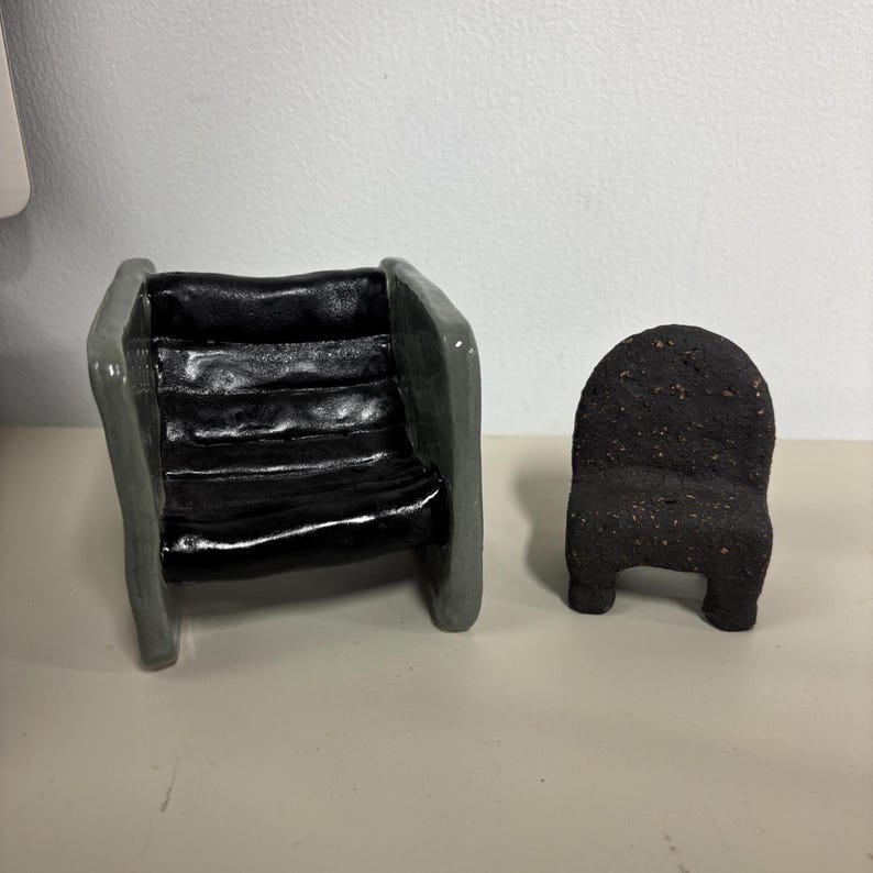 Handcrafted Ceramic Miniature Chair Incense Holders for Home Deco Special Gifts image 7