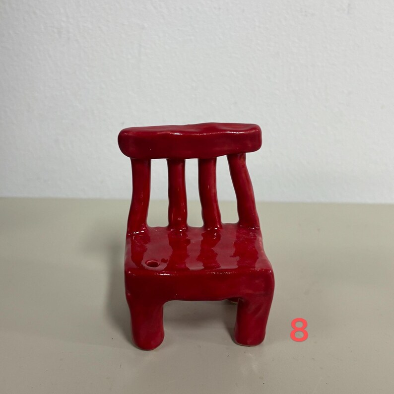 Handcrafted Ceramic Miniature Chair Incense Holders for Home Deco Special Gifts image 17