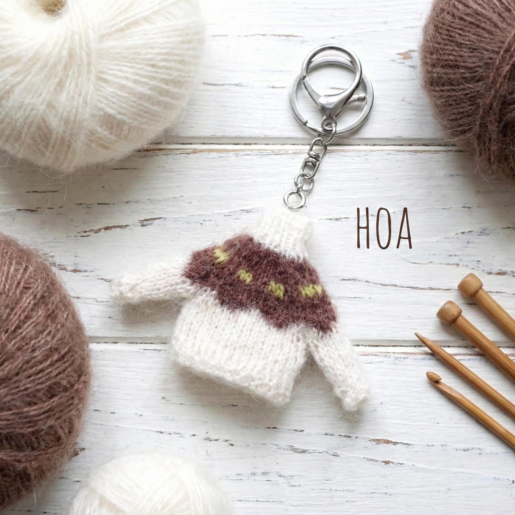 Knit Icelandic Sweater Keychain - Etsy