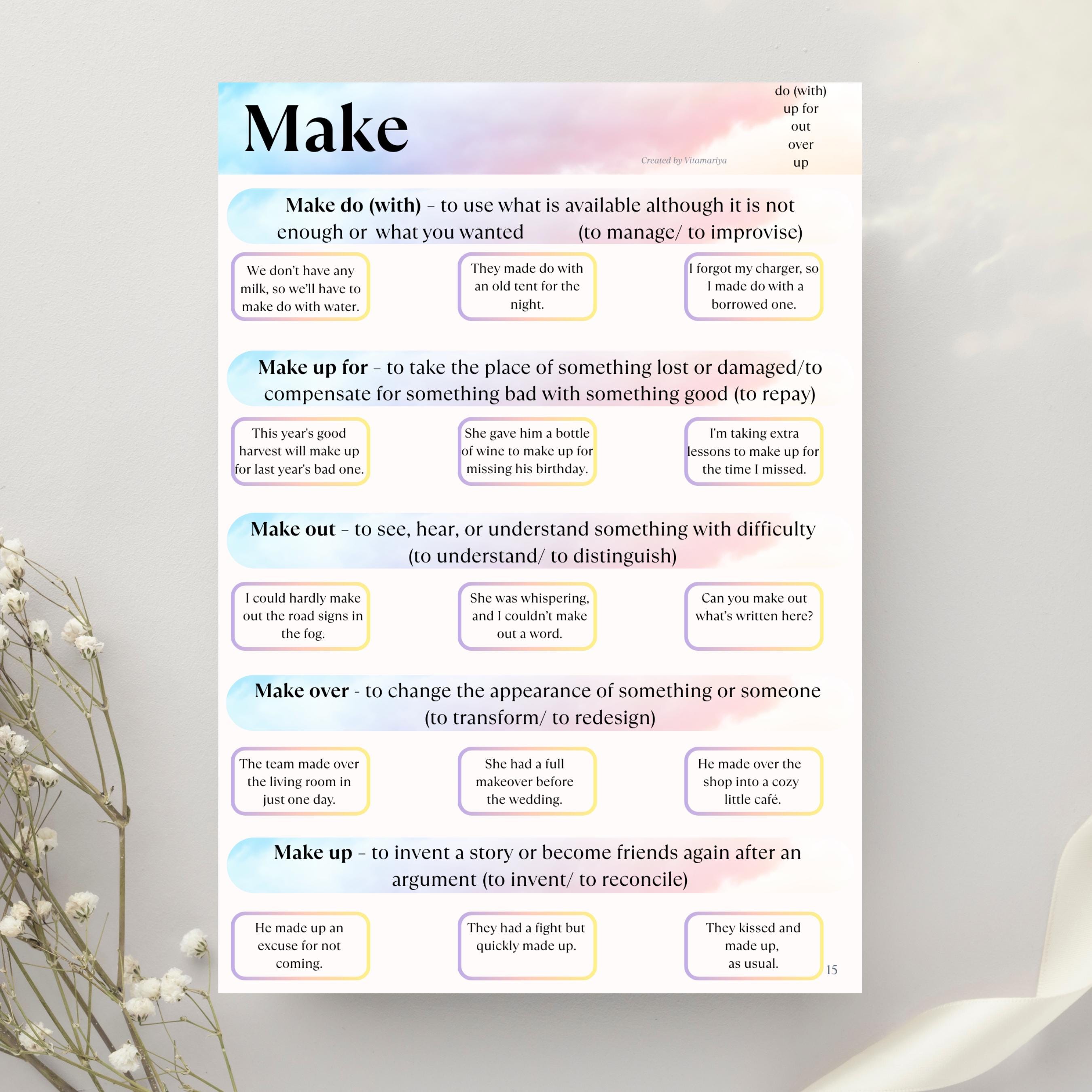100 Must-know Phrasal Verbs PDF | Printable English Vocabulary ...