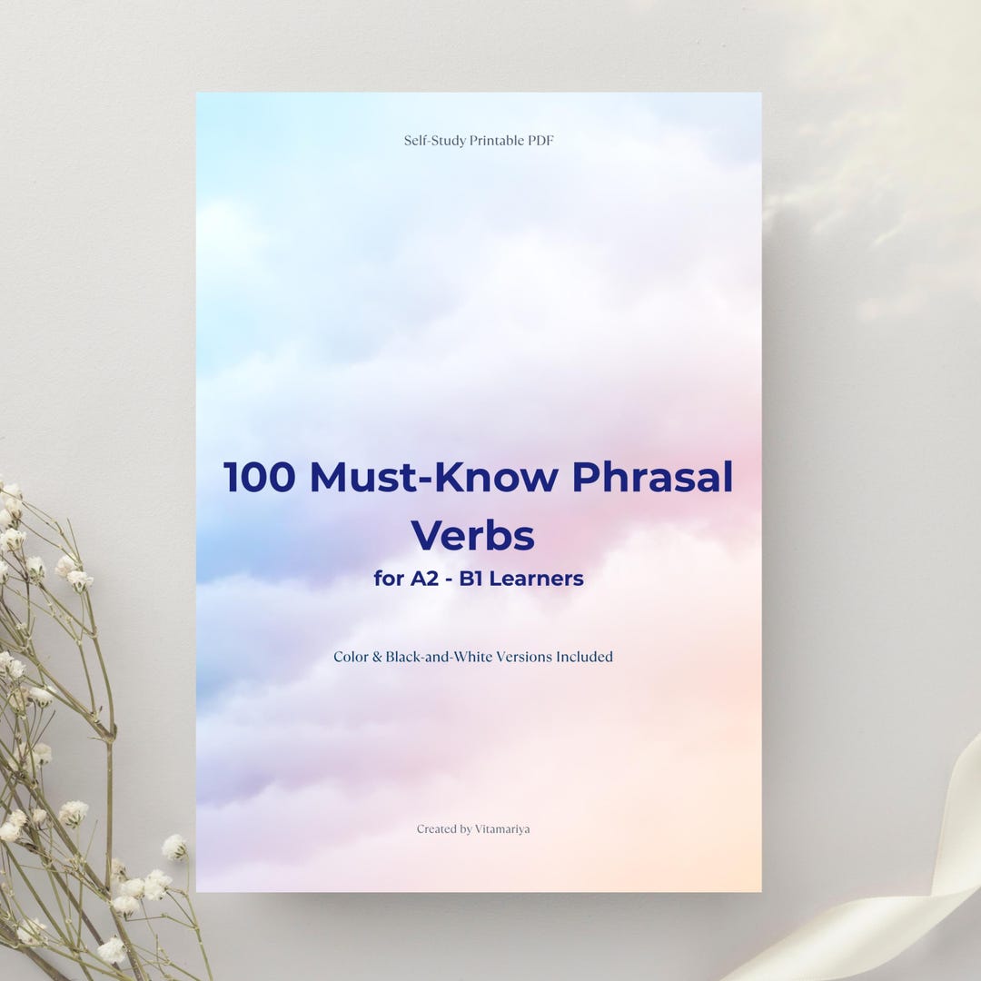 100 Must-know Phrasal Verbs PDF | Printable English Vocabulary ...