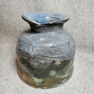 Whimsical  flower bud vase , handmade ceramic