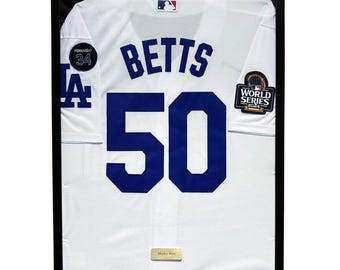 Los Angeles Dodgers Mookie Betts Framed Jersey, Mookie Betts Shirt Framed, Los Angeles Dodgers Jersey 21 x 29 Inches