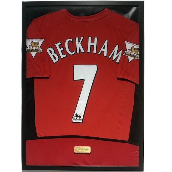 Manchester United David Beckham Jersey Framed, David Beckham Shirt