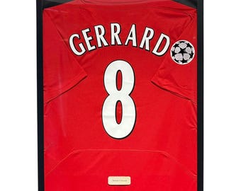 Steven Gerrard Hand Signed Liverpool 2005 ISTANBUL #8 Shirt in
