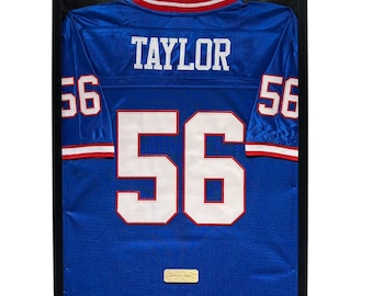 Tiki Barber Autographed Signed Framed New York Giants Jersey JSA