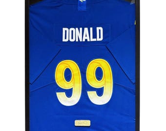 Los Angeles Rams Aaron Donald Framed Jersey, Aaron Donald Shirt Framed, Los Angeles Rams Jersey 21 x 29 Inches