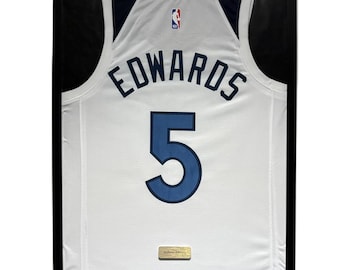 Minnesota Timberwolves Anthony Edwards Jersey Framed, Anthony Edwards Shirt Framed, Minnesota Timberwolves Jersey 21'' x 29'' Inches