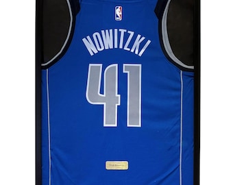 Camiseta enmarcada de Dirk Nowitzki de los Dallas Mavericks, camiseta de Dirk Nowitzki enmarcada, camiseta de los Dallas Mavericks para regalo de cumpleaños