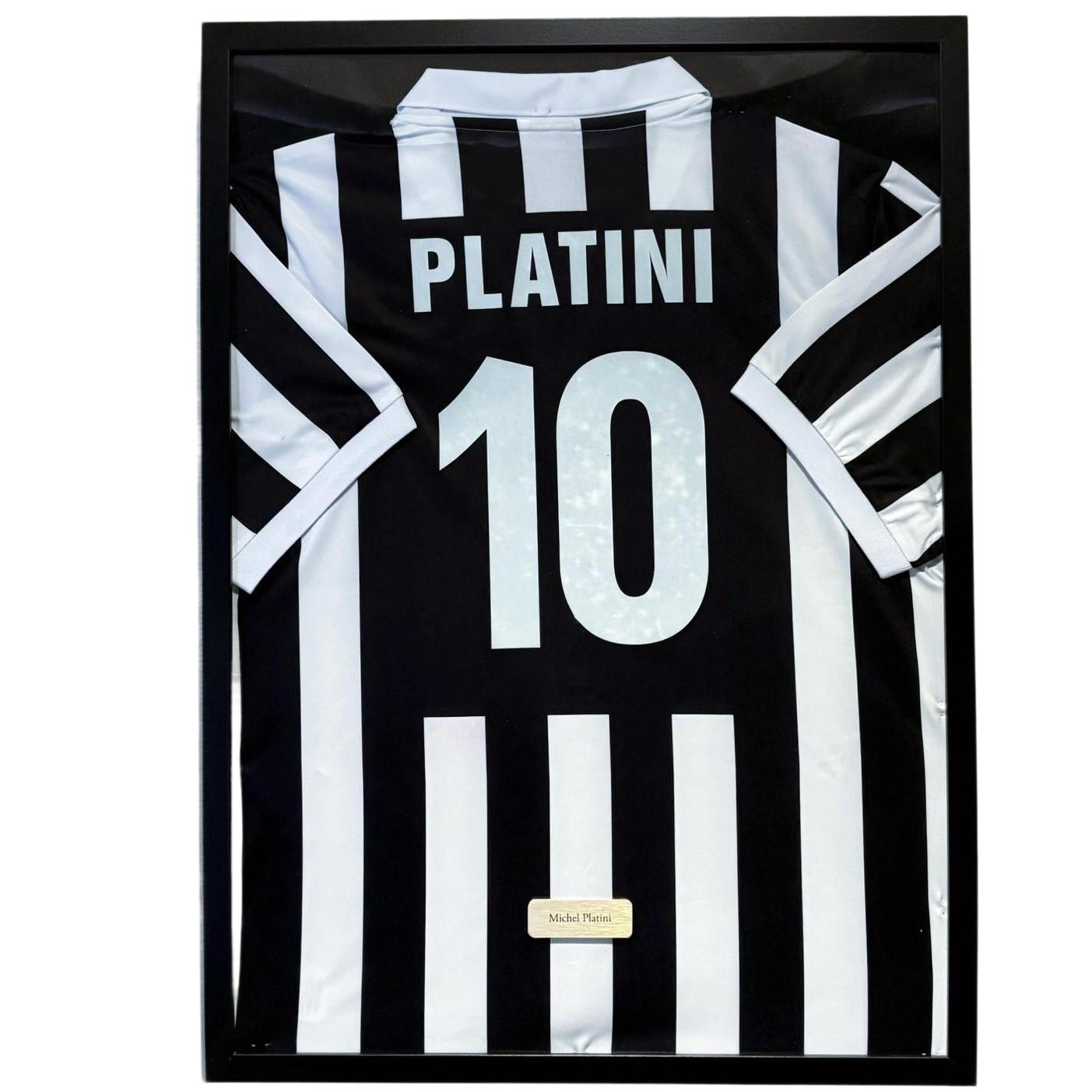 Juventus Michel Platini Framed Jersey, Michel Platini Shirt Framed
