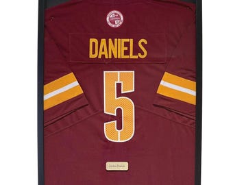 Washington Commanders Jayden Daniels jersey ingelijst, Jayden Daniels shirt ingelijst, Washington Commanders jersey 21'' x 29'' inch