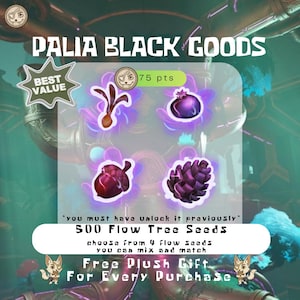 Palia: 500 Flow Tree Seeds Large Bundle