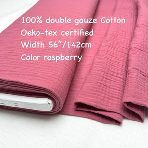 Organic Cotton Double Gauze Fabric: Soft Muslin for Baby Clothes