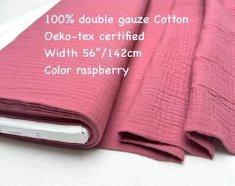 Organic Cotton Double Gauze Fabric: Soft Muslin for Baby Clothes