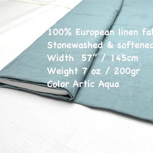 High-quality European linen  fabric, cut to lenght for textile projects.100% European organic linen fabric