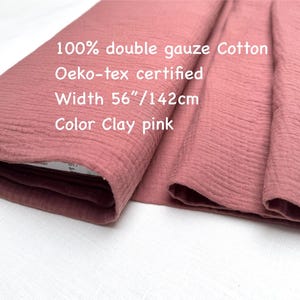 Organic Cotton Double Gauze Fabric: Soft Muslin for Baby Clothes