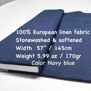 Eco-Friendly 100% European Linen , Premium Fabric in Many Colors for sewing your projects .